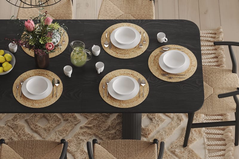 Kopparbo Spisebord 180-240 cm - Sort Træ - Møbler - Borde - Spisebord og køkkenbord