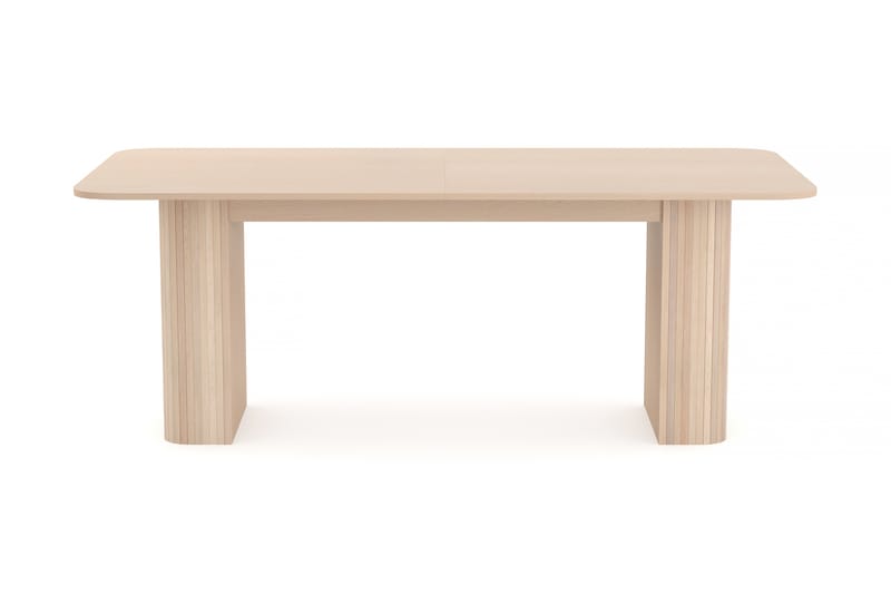 Kopparbo Spisebord 200-260 cm Udvideligt med tillægsplade - Hvidlaseret Eg - Møbler - Borde - Spisebord og køkkenbord