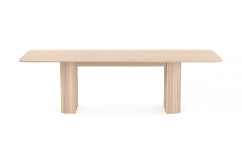 Kopparbo Spisebord 200-260 cm Udvideligt med tillægsplade - Hvidlaseret Eg - Møbler - Borde - Spisebord og køkkenbord