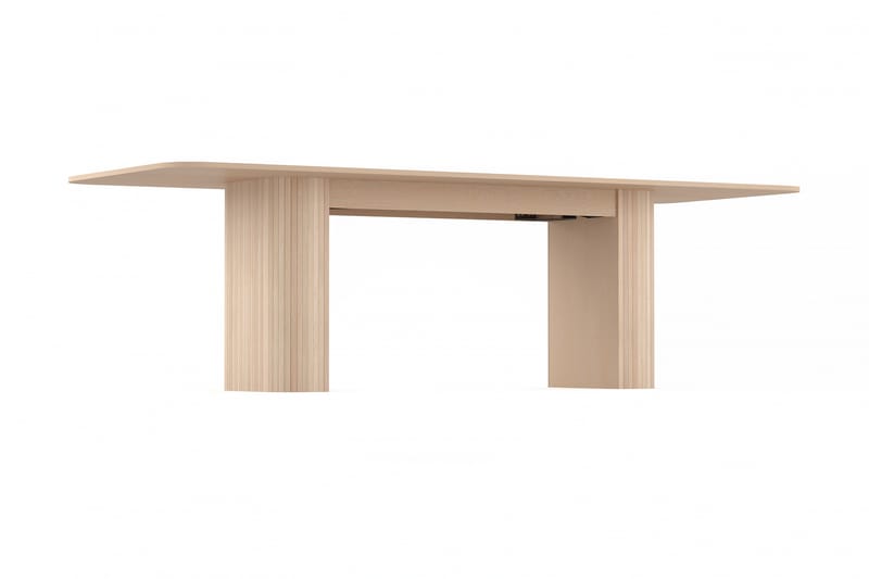 Kopparbo Spisebord 200-260 cm Udvideligt med tillægsplade - Hvidlaseret Eg - Møbler - Borde - Spisebord og køkkenbord