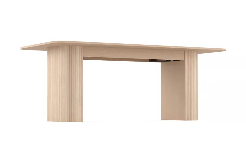 Kopparbo Spisebord 200-260 cm Udvideligt med tillægsplade - Hvidlaseret Eg - Møbler - Borde - Spisebord og køkkenbord