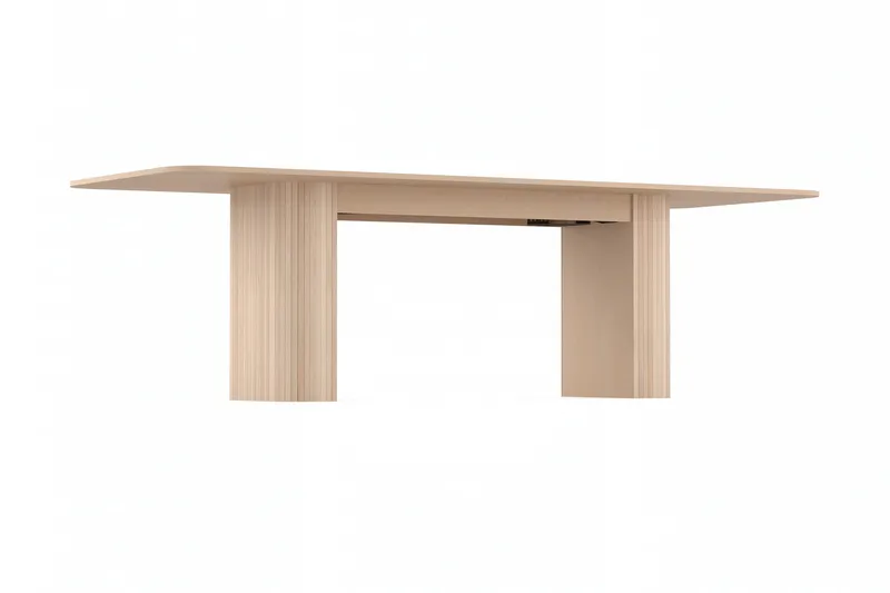 Kopparbo Spisebord 200-260 cm Udvideligt med tillægsplade - Hvidlaseret Eg - Møbler - Borde - Spisebord og køkkenbord