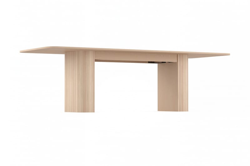 Kopparbo Spisebord 200-260 cm Udvideligt med tillægsplade - Hvidlaseret Eg - Møbler - Borde - Spisebord og køkkenbord