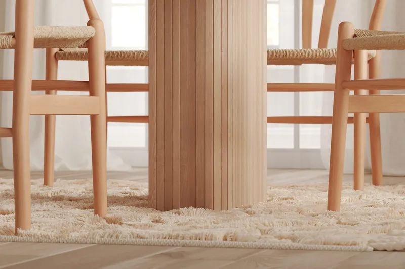 Kopparbo Spisebord 200-260 cm Udvideligt med tillægsplade - Hvidlaseret Eg - Møbler - Borde - Spisebord og køkkenbord