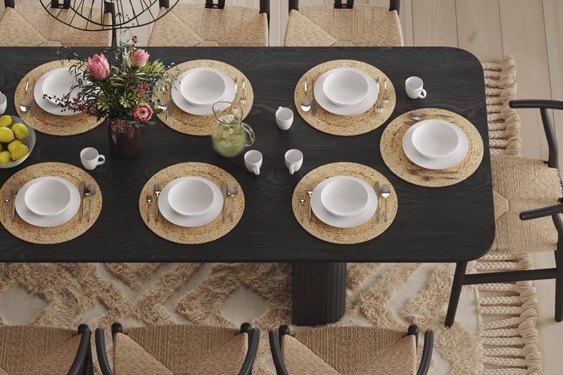 Kopparbo Spisebord 200-260 cm - Sort Træ - Møbler - Borde - Spisebord og køkkenbord