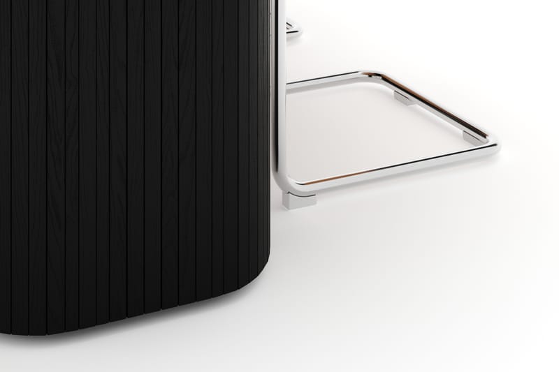 Kopparbo Spisebord 200 cm med 4 stk Build Matstkolar - Sort - Møbler - Borde - Spisebordssæt