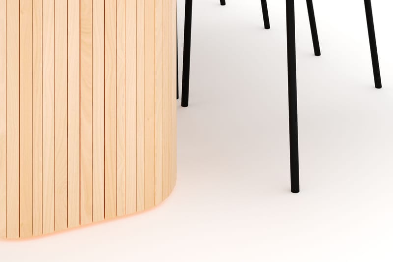 Kopparbo Spisebord 200 cm med 6 Gemmiano Stole - Natur - Møbler - Borde - Spisebordssæt