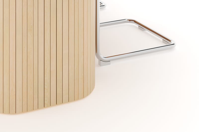 Kopparbo Spisebord 240 cm med 4 stk Build Matstkolar - Hvid - Møbler - Borde - Spisebordssæt