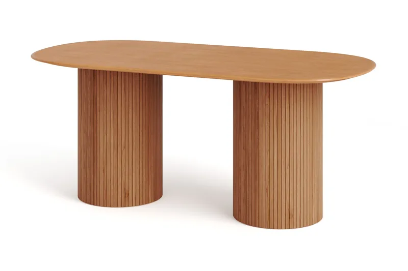Kopparbo spisebord ovalt 180x90 cm finer, Eg