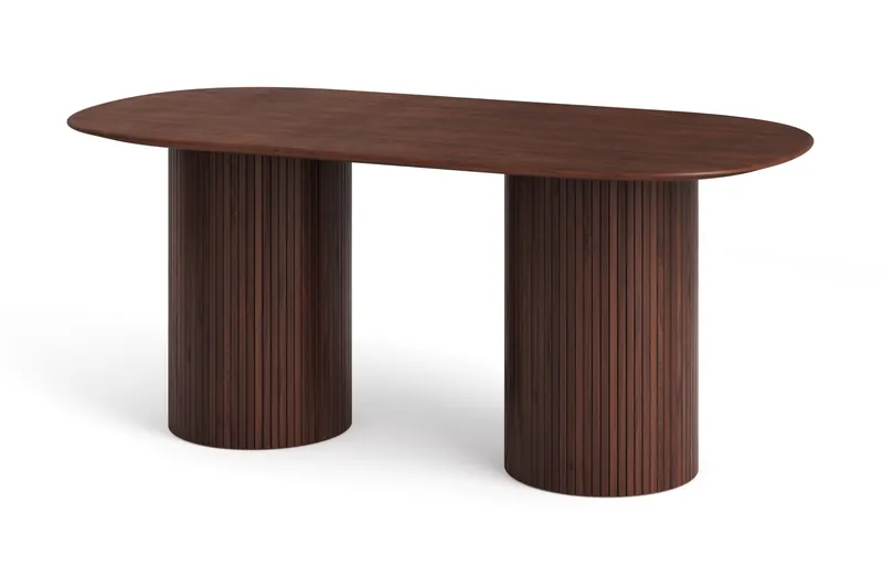 Kopparbo spisebord ovalt 180x90 cm finer, Valnød