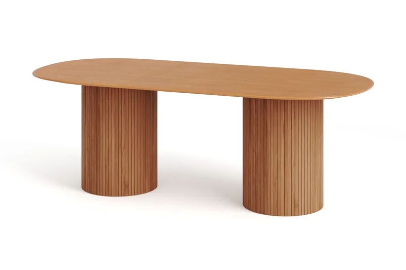 Kopparbo spisebord ovalt 220x100 cm finer, Eg