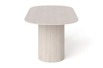 Kopparbo spisebord ovalt 220x100 cm finer - Hvidbejdset eg - Møbler - Borde - Spisebord og køkkenbord