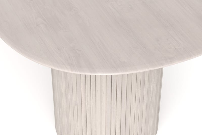 Kopparbo spisebord ovalt 220x100 cm finer - Hvidlaseret - Møbler - Borde - Spisebord og køkkenbord