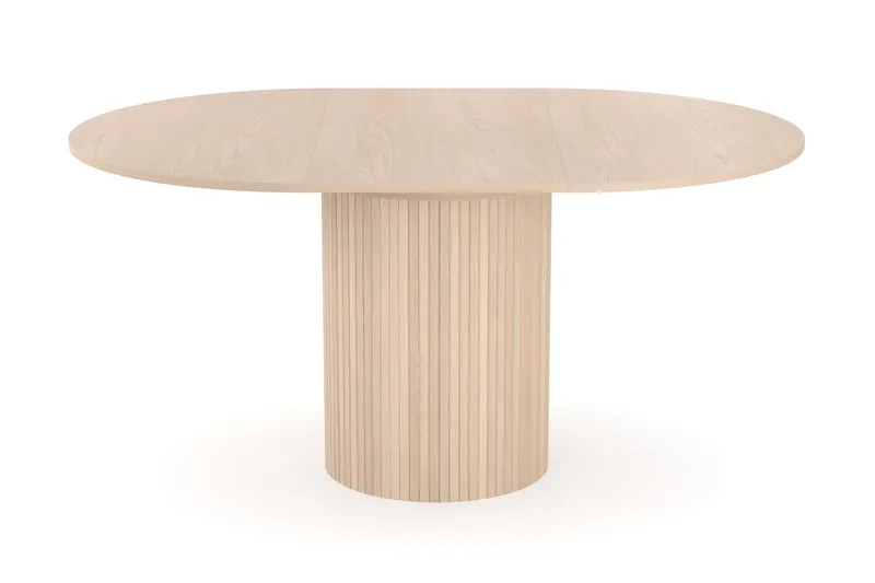 Kopparbo Lys Rundt Spisebord 106 cm Udvideligt med tillægsplade - Hvidlaseret Eg / Træ - Møbler - Borde - Spisebord og køkkenbord