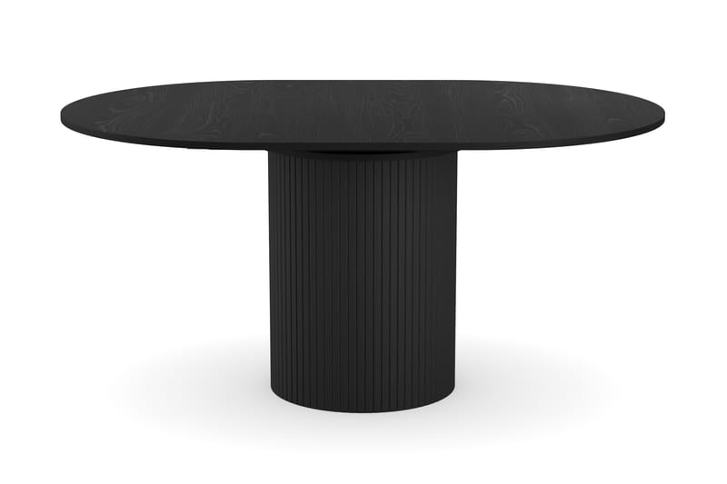 Kopparbo Spisebord Rundt 106-156 cm - Sort Træ - Møbler - Borde - Spisebord og køkkenbord