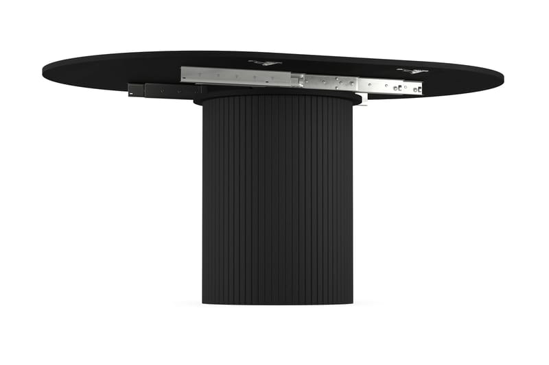 Kopparbo Spisebord Rundt 106-156 cm - Sort Træ - Møbler - Borde - Spisebord og køkkenbord