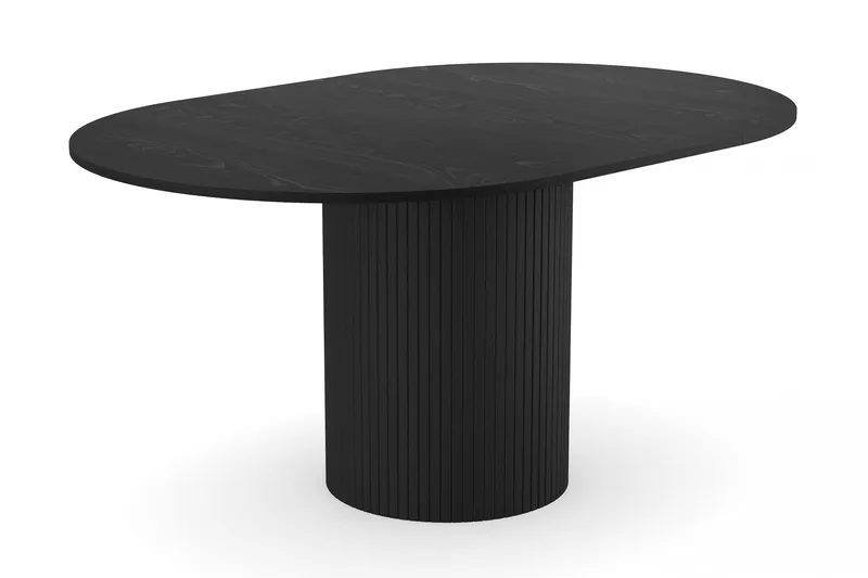 Kopparbo Spisebord Rundt 106-156 cm - Sort Træ - Møbler - Borde - Spisebord og køkkenbord