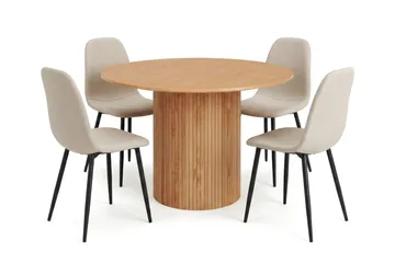 110 cm - Sortbejdset eg