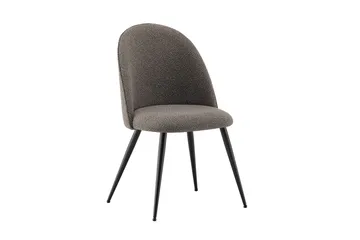 Kopparbo Spisebordssæt 150 cm rundt med 6 Nibe Plus spisebordsstole - Røget eg - Møbler - Borde - Spisebordssæt