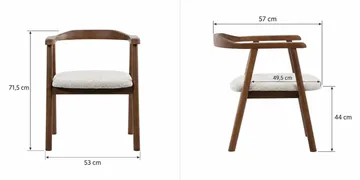 Kopparbo spisebordssæt med rundt bord på 180 cm i valnød og 8 Jolie-spisebordsstole - Valnød - Møbler - Borde - Spisebordssæt