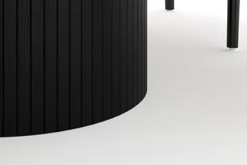 Kopparbo Spisegruppe 150 cm Rund med 6 Dastoori Spisestol - Sortbejdset eg - Møbler - Borde - Spisebordssæt