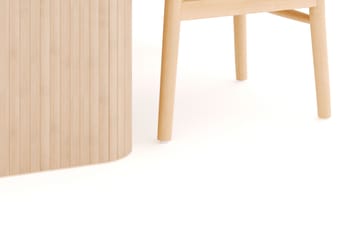 Kopparbo Spisegruppe 160-220 cm Forlængbar med 4 Dastoori Spisestole - Whitewash - Møbler - Borde - Spisebordssæt