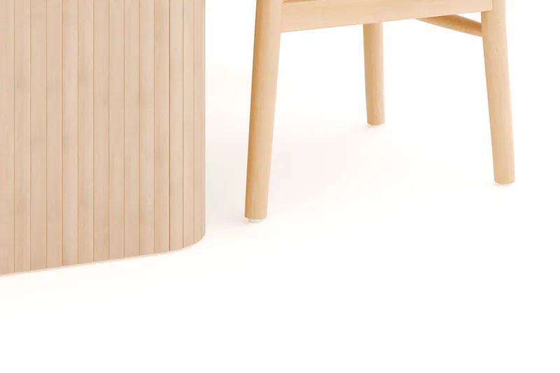 Kopparbo Spisegruppe 180-240 cm Forlængbar med 4 Dastoori Spisestole - Whitewash - Møbler - Borde - Spisebordssæt