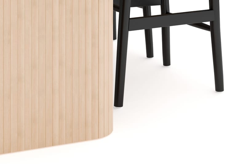 Kopparbo Spisegruppe 180-240 cm Forlængbar med 4 Dastoori Spisestole - Whitewash - Møbler - Borde - Spisebordssæt