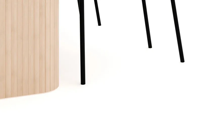 Kopparbo Spisegruppe 180-240 cm Forlængbar med 4 Gemmiano Spisestole - Whitewash - Møbler - Borde - Spisebordssæt