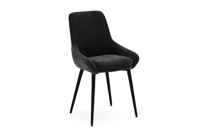 Kopparbo Spisegruppe 200-206cm med 8 Alsarp Spisestole - Sort - Møbler - Borde - Spisebordssæt
