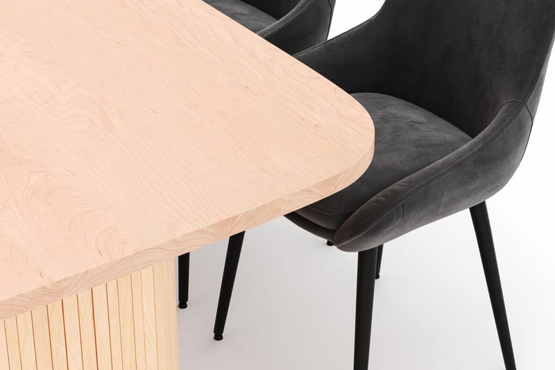 Kopparbo Spisegruppe 200x90cm med 6 Alsarp Spisestole - Nature - Møbler - Borde - Spisebordssæt