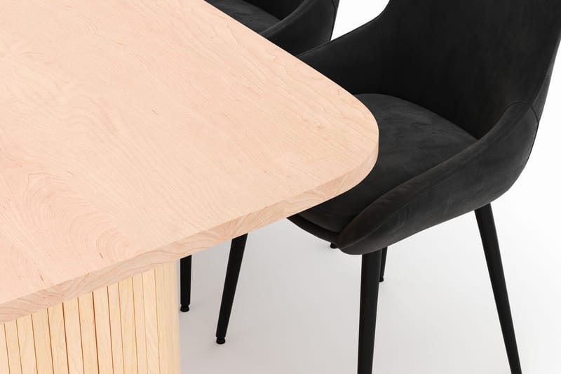 Kopparbo Spisegruppe 200x90cm med 6 Alsarp Spisestole - Nature - Møbler - Borde - Spisebordssæt