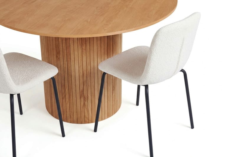Kopparbo spisegruppe rund 110 cm eg med 4 Katy spisebordsstole - Eg - Møbler - Borde - Spisebordssæt
