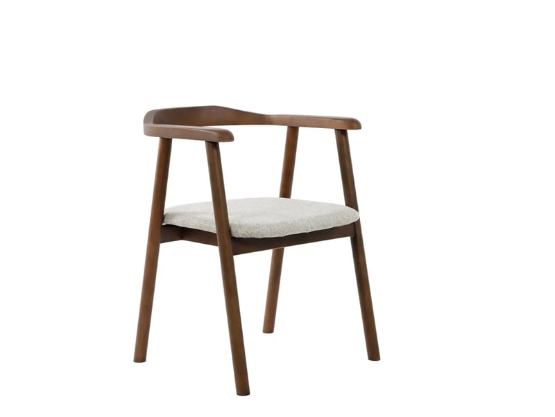 Kopparbo spisegruppe rund 110 cm valnød med 4 Jolie spisebordsstole - Møbler - Borde - Spisebordssæt