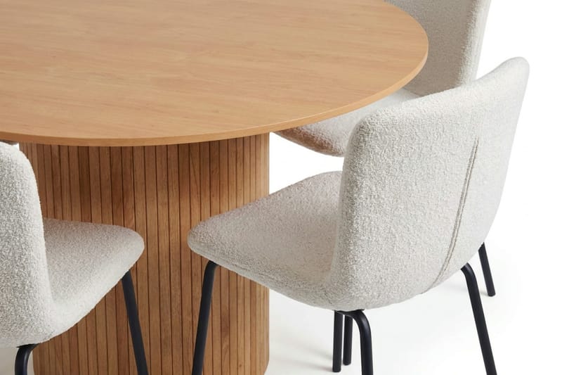 Kopparbo spisegruppe rund 130 cm eg med 6 Katy spisestole - Eg - Møbler - Borde - Spisebordssæt