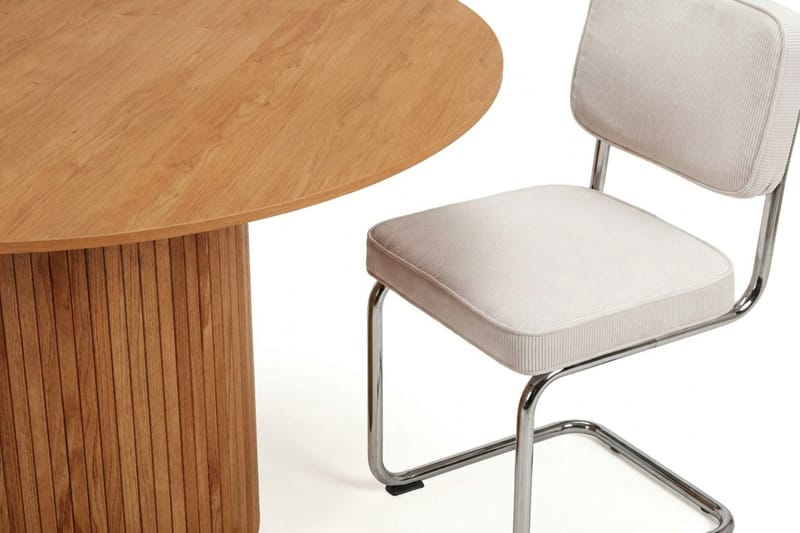 Kopparbo spisegruppe rund 150 cm eg med 6 Milva spisestole - Eg - Møbler - Borde - Spisebordssæt