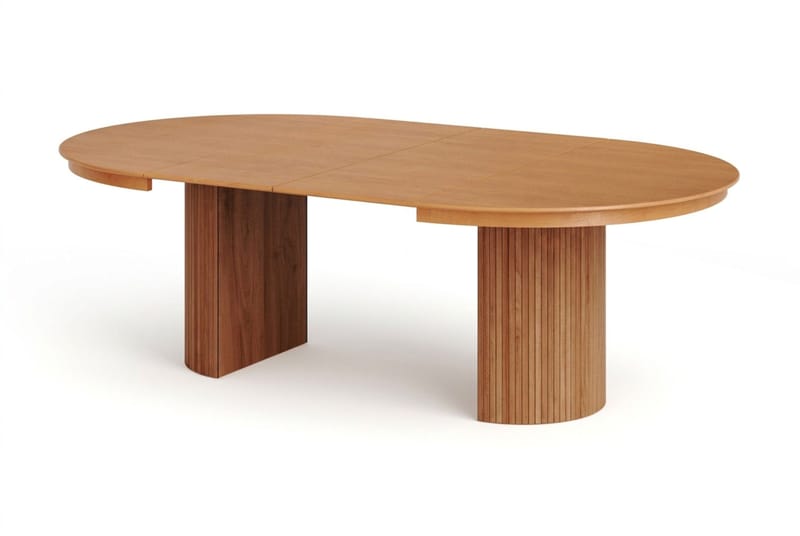 Kopparbo spisegruppe udtrækkelig rund 140-220 cm eg med 6 Malte spisestole - Møbler - Borde - Spisebordssæt