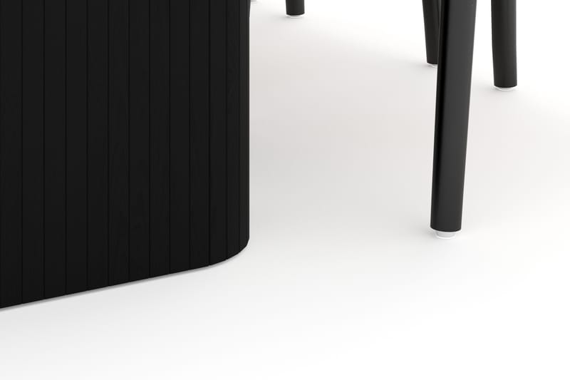 Kopparbo Spisegruppe udvides 180-240 cm med 6 Dastoori Spisestol - Sort - Møbler - Borde - Spisebordssæt