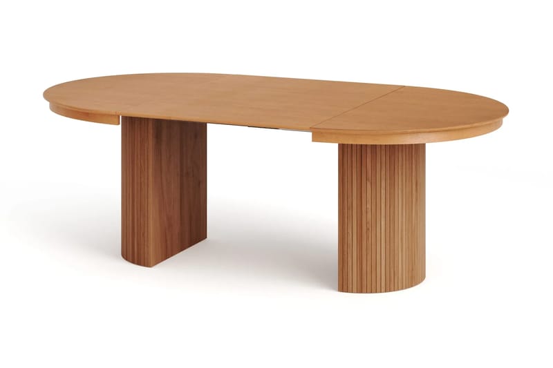 Kopparbo udtrækkeligt rund 120-220 cm eg med 4 Build spisestole - Eg - Møbler - Borde - Spisebordssæt