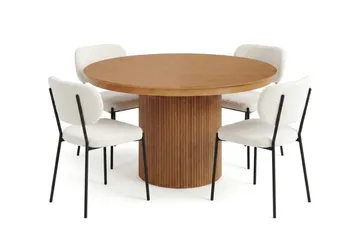 120-220 cm - Sortbejdset eg