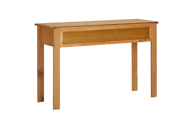 kosmetikbord 110x40x75 cm massivt egetræ - Brun - Møbler - Borde - Sminkebord & konsolbord