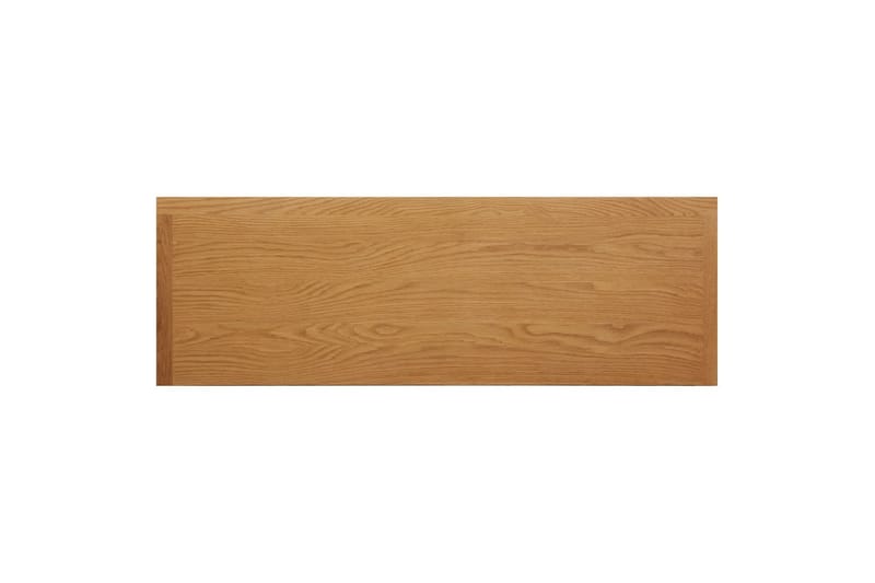 kosmetikbord 110x40x75 cm massivt egetræ - Brun - Møbler - Borde - Sminkebord & konsolbord