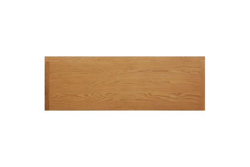 kosmetikbord 110x40x75 cm massivt egetræ - Brun - Sminkebord & konsolbord