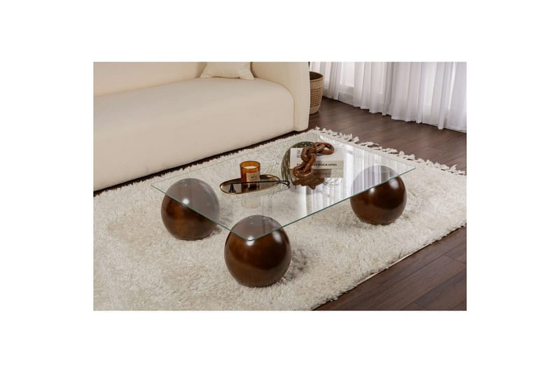 Koushik Sofabord 110 cm - Sand - Møbler - Borde - Sofabord