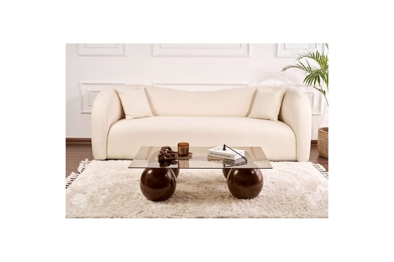 Koushik Sofabord 110 cm - Sand/Brun - Møbler - Borde - Sofabord