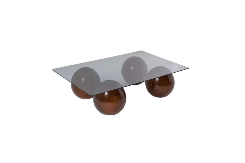 Koushik Sofabord 110 cm, Sand/Lysegrå