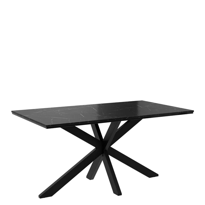 Kovrel Spisebord 160 cm Rektangulær, Sort