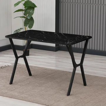 Krylor spisebord 110 cm rektangulært - Sort - Møbler - Borde - Spisebord og køkkenbord