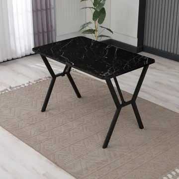 Krylor spisebord 110 cm rektangulært - Sort - Møbler - Borde - Spisebord og køkkenbord