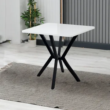 Krylor spisebord 70 cm kvadratisk - Hvid - Møbler - Borde - Spisebord og køkkenbord